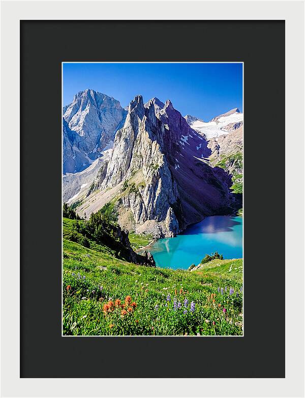 Serene Garden Landscape In Glacier National Park