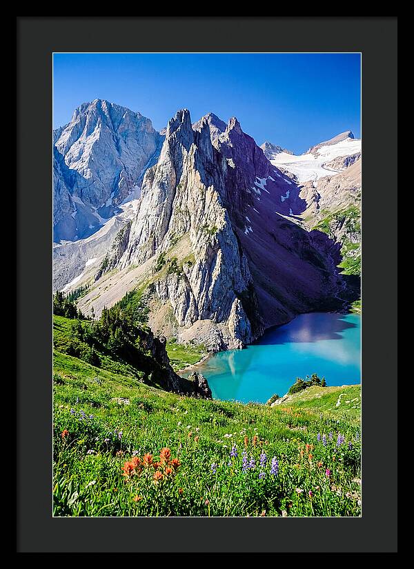 Serene Garden Landscape In Glacier National Park