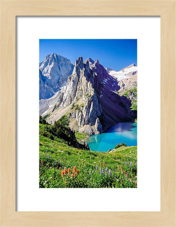 Serene Garden Landscape In Glacier National Park