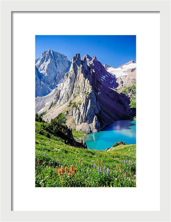 Serene Garden Landscape In Glacier National Park
