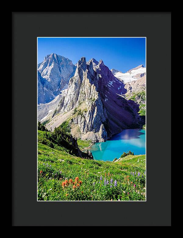 Serene Garden Landscape In Glacier National Park