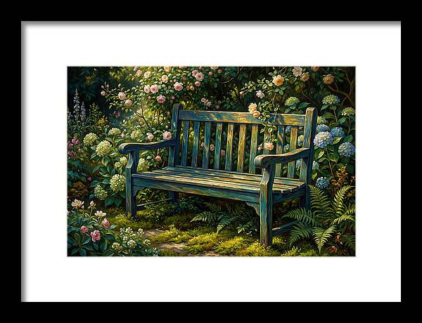 Serene Garden Retreat Amidst Blossoms