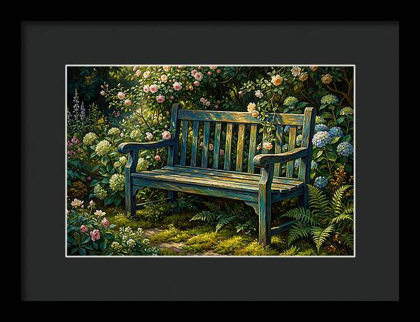 Serene Garden Retreat Amidst Blossoms