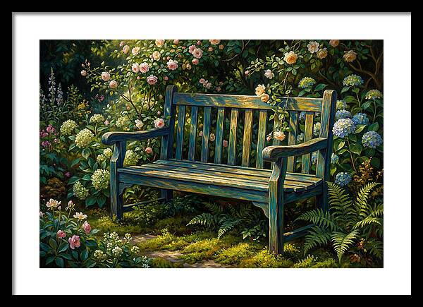 Serene Garden Retreat Amidst Blossoms