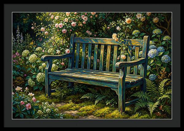 Serene Garden Retreat Amidst Blossoms
