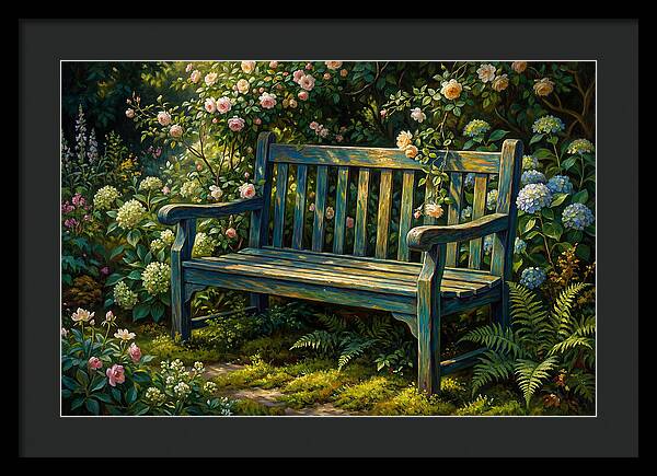 Serene Garden Retreat Amidst Blossoms