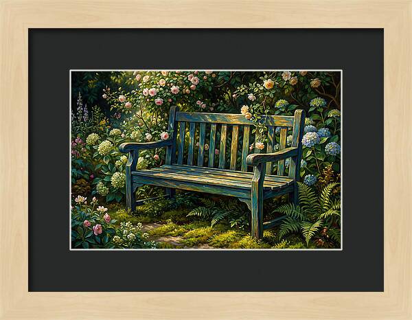 Serene Garden Retreat Amidst Blossoms