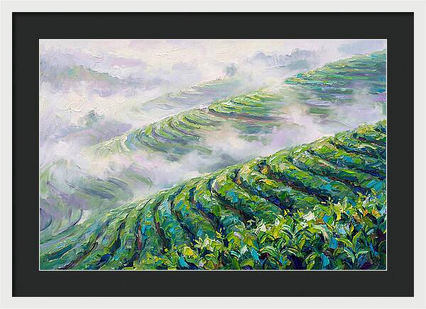 Serene Green Tea Landscapes