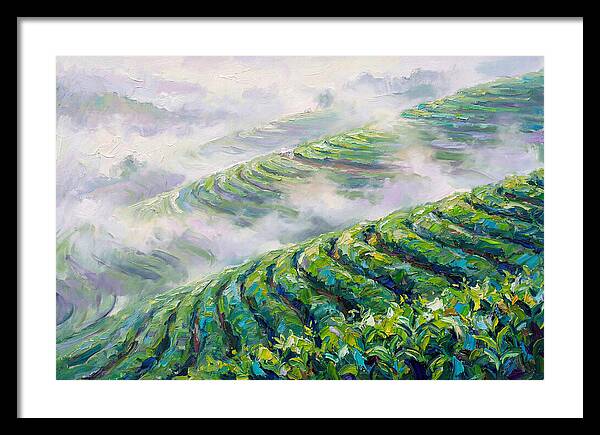 Serene Green Tea Landscapes