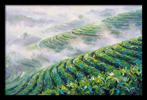 Serene Green Tea Landscapes