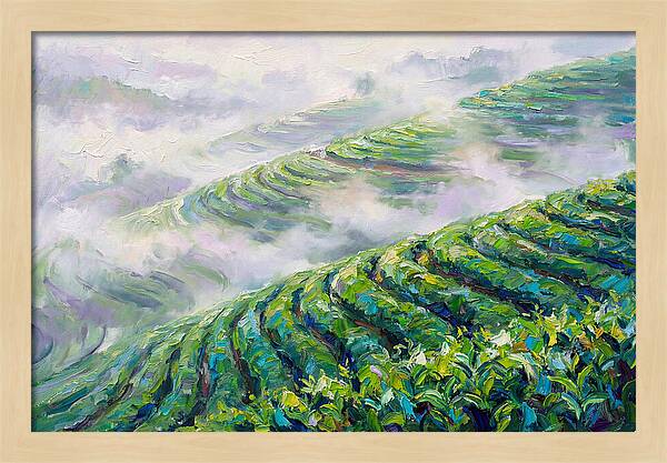 Serene Green Tea Landscapes