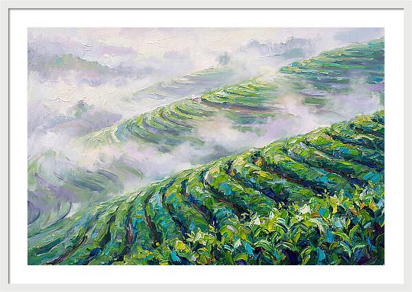 Serene Green Tea Landscapes