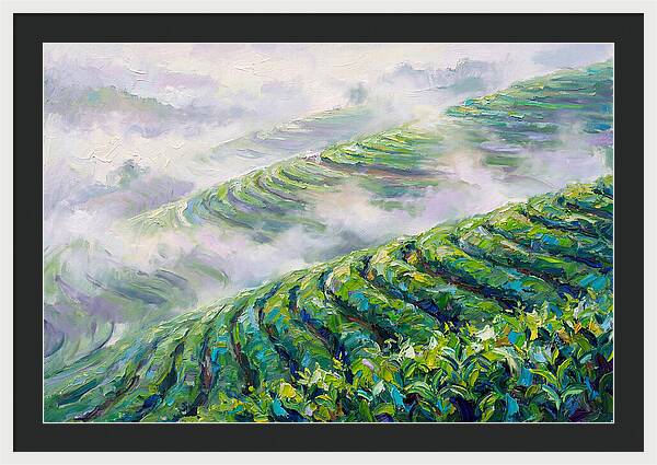 Serene Green Tea Landscapes