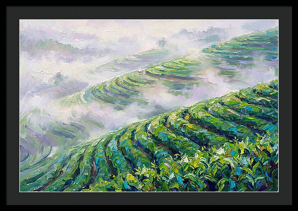 Serene Green Tea Landscapes