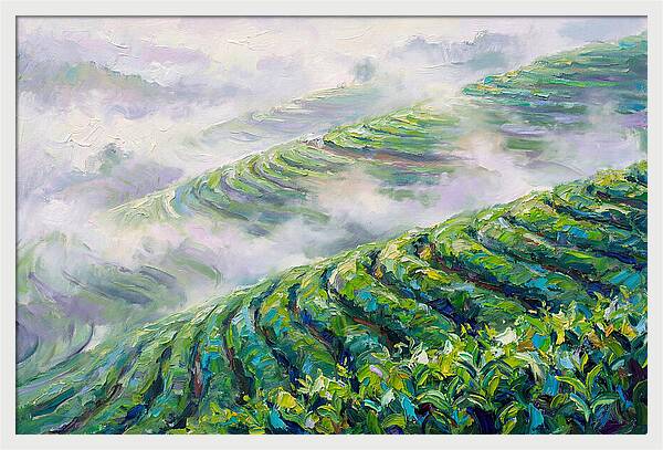 Serene Green Tea Landscapes