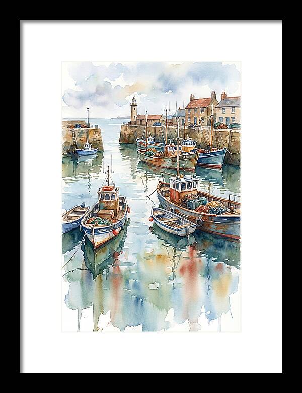 Serene Harbor Reflections