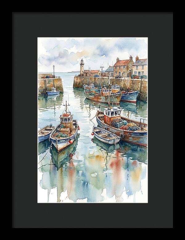 Serene Harbor Reflections