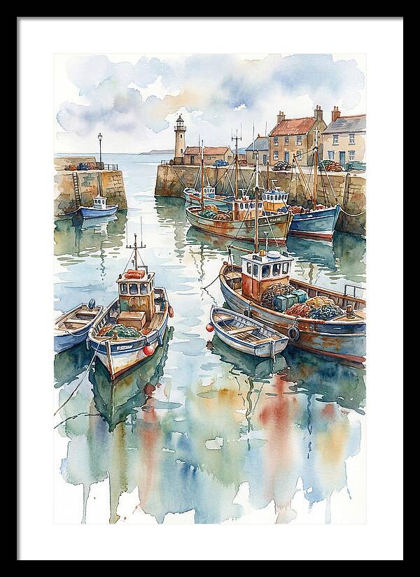 Serene Harbor Reflections