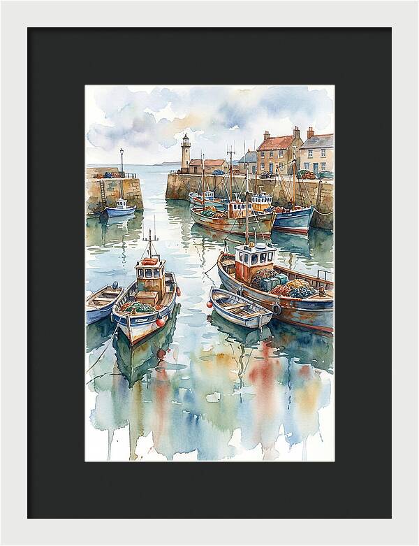 Serene Harbor Reflections