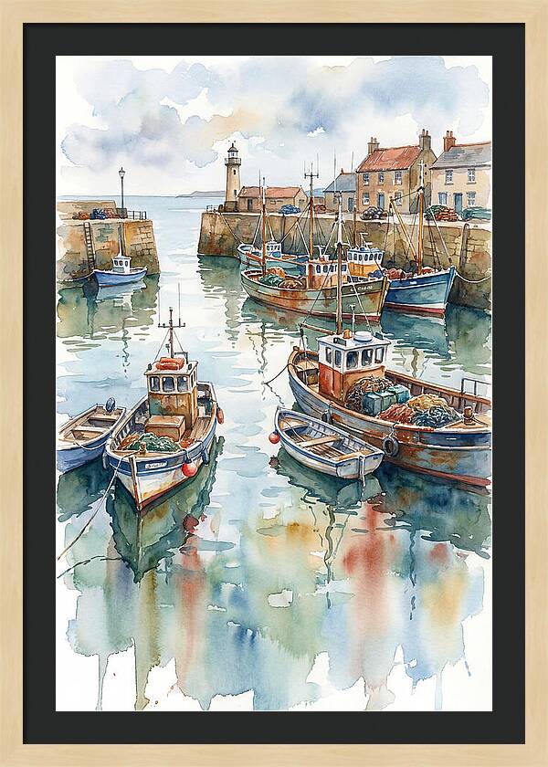 Serene Harbor Reflections