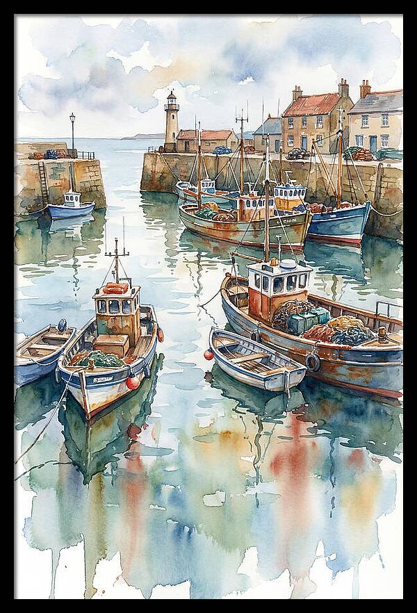 Serene Harbor Reflections