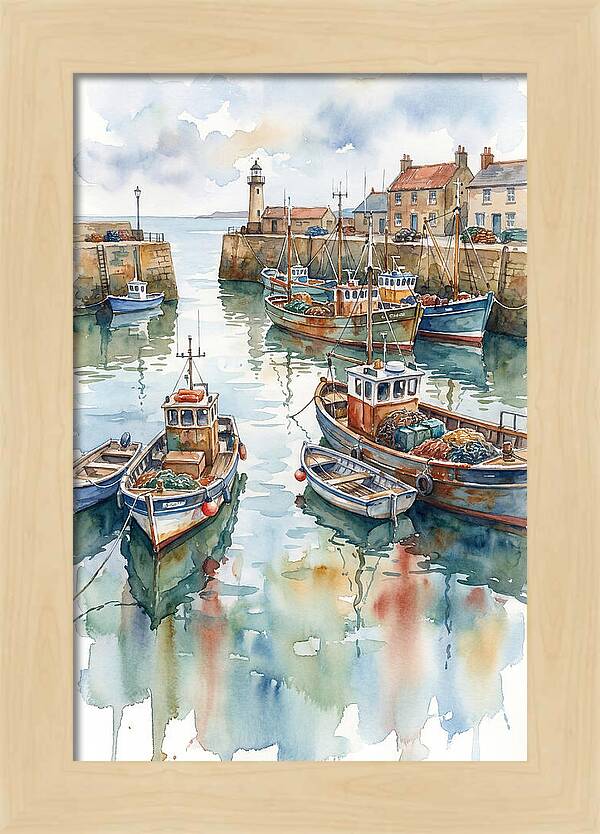 Serene Harbor Reflections