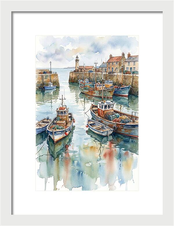 Serene Harbor Reflections