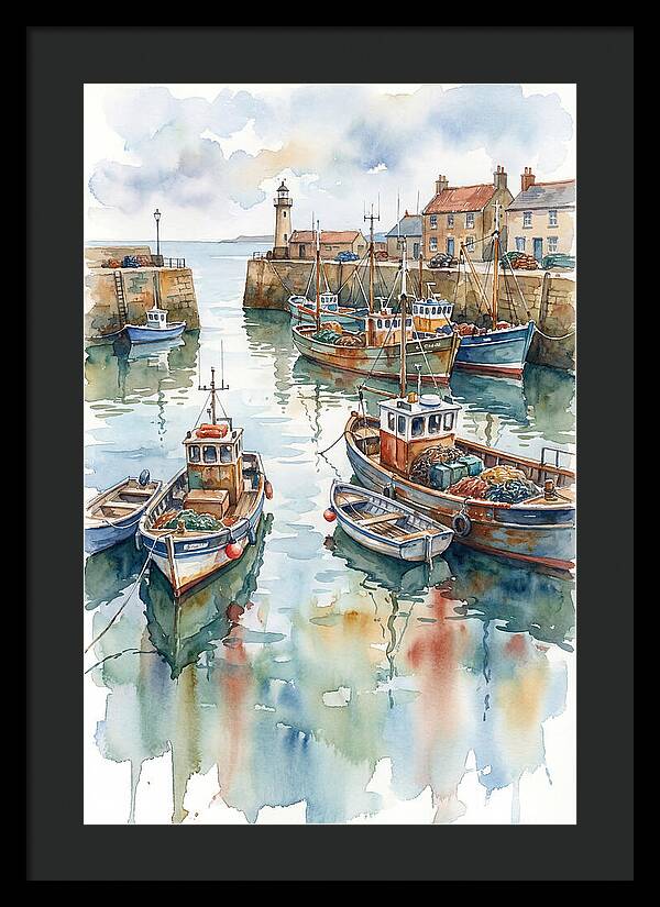 Serene Harbor Reflections