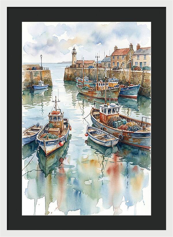 Serene Harbor Reflections