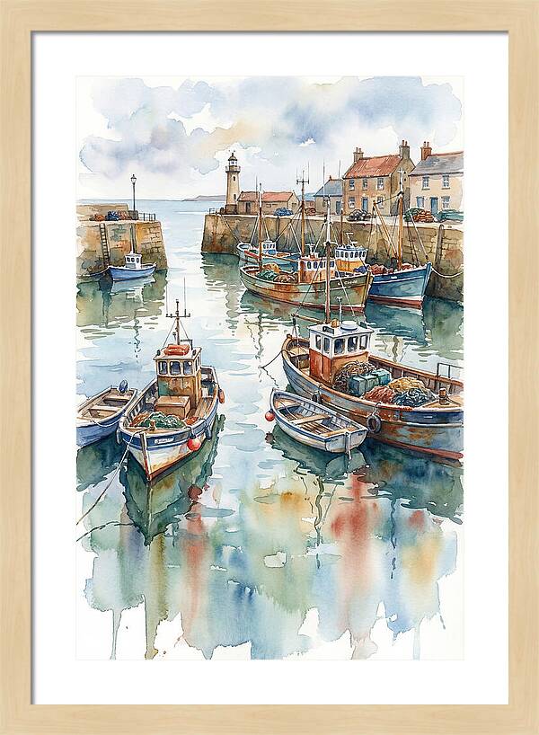 Serene Harbor Reflections