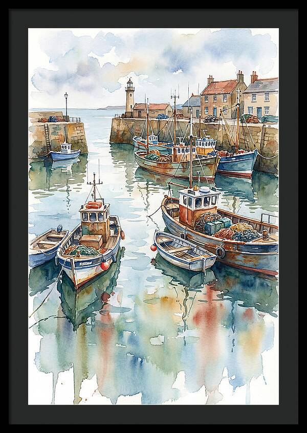 Serene Harbor Reflections