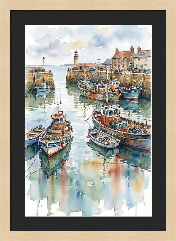 Serene Harbor Reflections