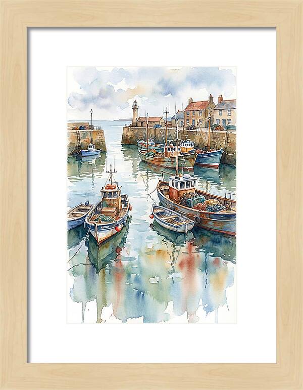 Serene Harbor Reflections
