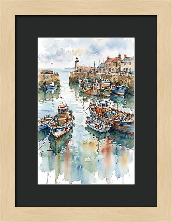 Serene Harbor Reflections