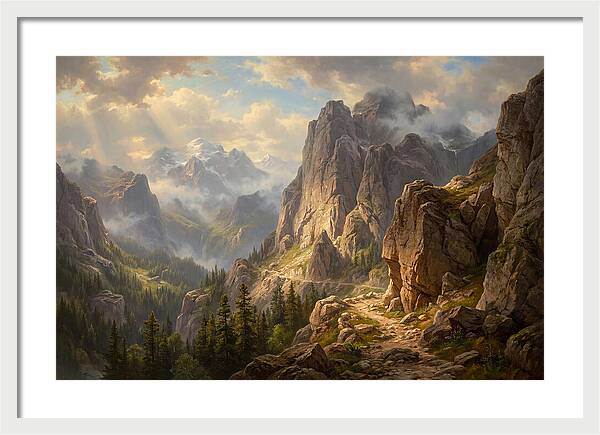 Serene Journey Through Mountains