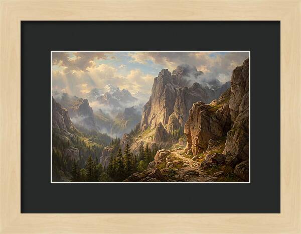 Serene Journey Through Mountains