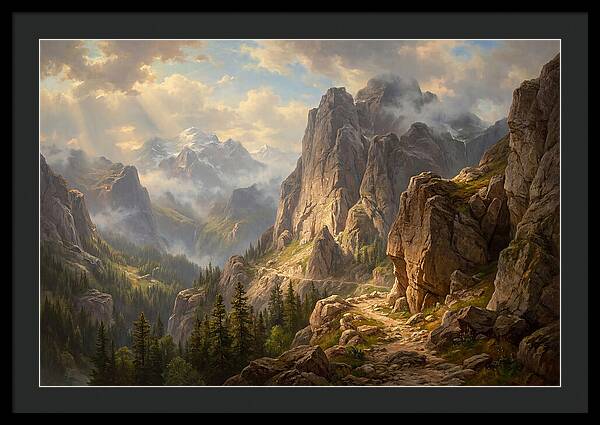 Serene Journey Through Mountains