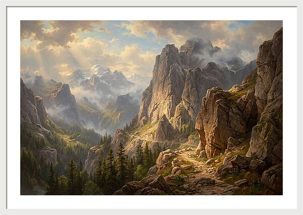 Serene Journey Through Mountains