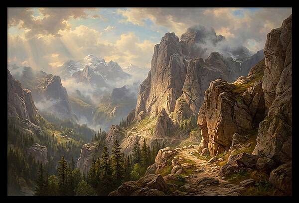 Serene Journey Through Mountains
