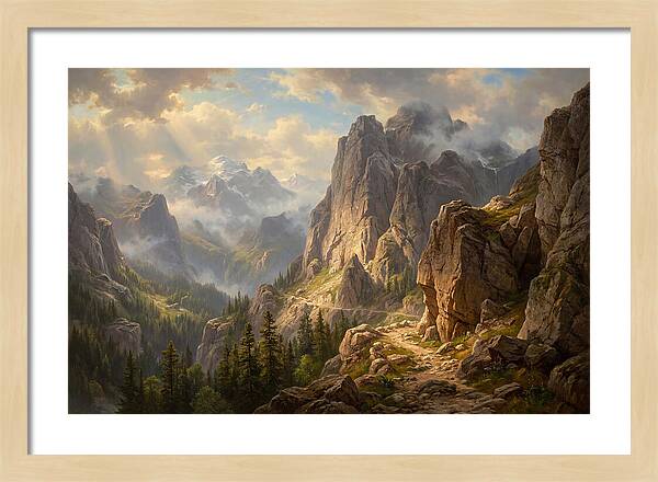 Serene Journey Through Mountains