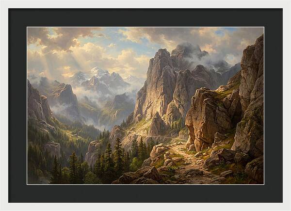Serene Journey Through Mountains