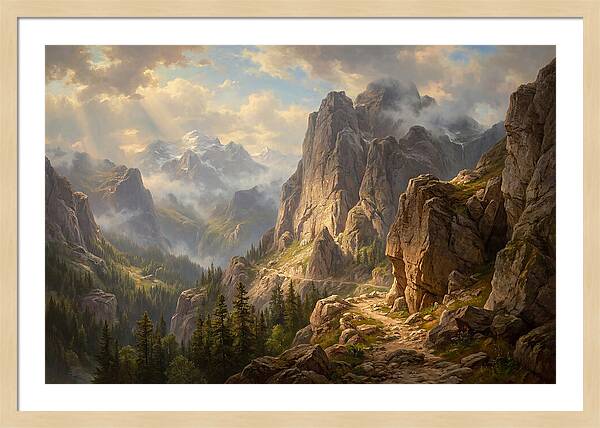Serene Journey Through Mountains
