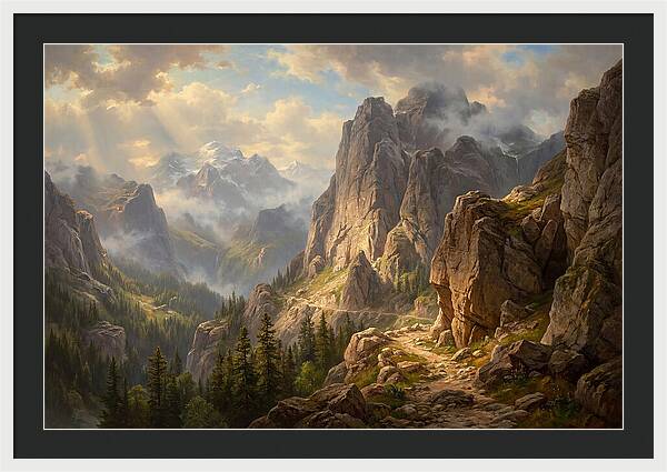 Serene Journey Through Mountains
