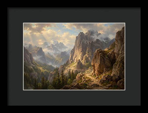 Serene Journey Through Mountains