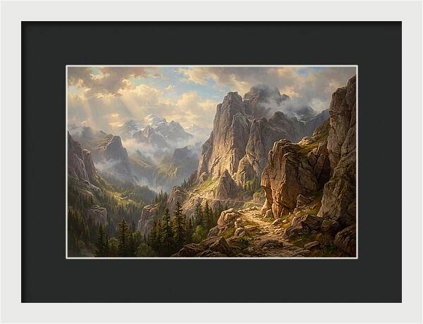 Serene Journey Through Mountains