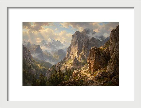 Serene Journey Through Mountains