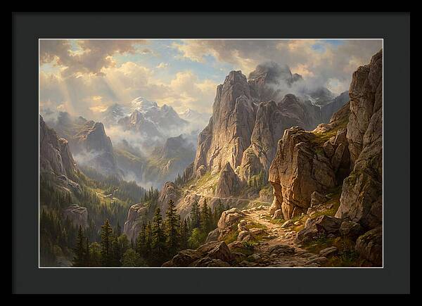 Serene Journey Through Mountains