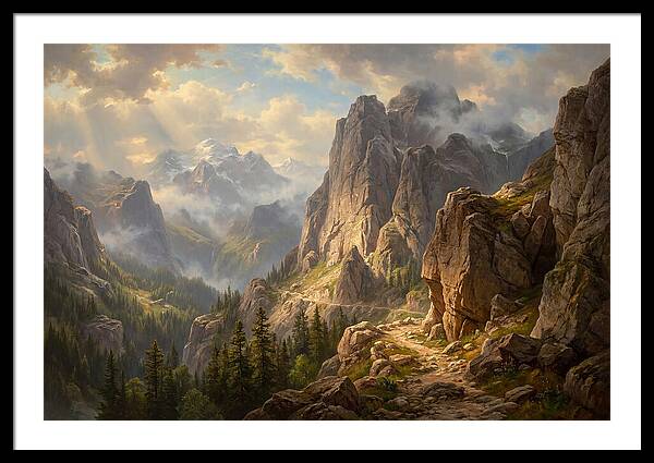 Serene Journey Through Mountains