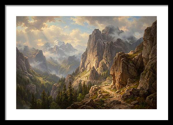 Serene Journey Through Mountains