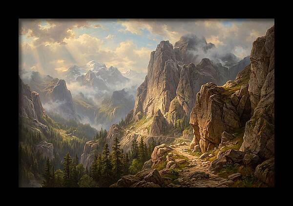 Serene Journey Through Mountains